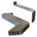 Extreme heavy duty steel shelf brackets for wood