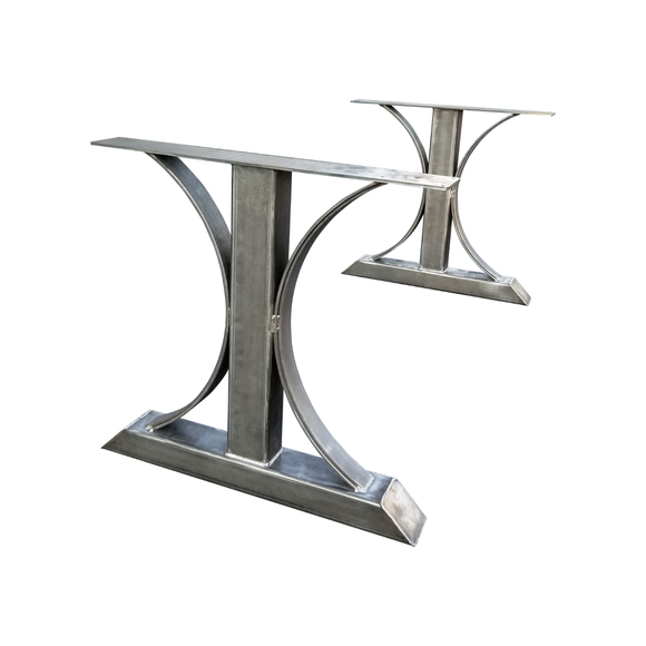 Steel dining table base